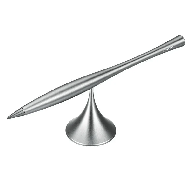 Brehn | Tintenloser ewiger Metallstift, mit austauschbarer Metallmine, drehbarem Sockel & glattem Aluminiumlegierungsgehäuse, für Büro, Arbeit & Studium
