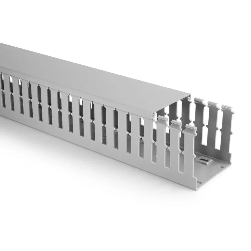 HellermannTyton - Verdrahtungskanal HTWD-PW-60X40 60x40mm grau − 24 Meter