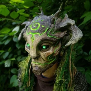 Waldgeistmaske des Grünen Mannes – Kostümzubehör