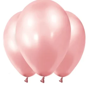 Ballons métallisés pour décoration rose gold