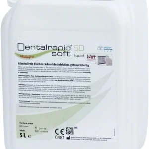 Dentalrapid® soft SD liquid Kanister 5 Liter zur Flächendesinfektion.