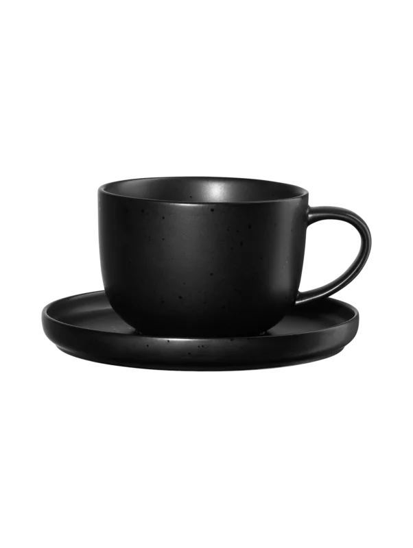 ASA Coppa Teetasse mit Unterteller kuro