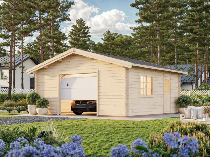 Palmako Roger 27,7 m2 mit Sektionaltor - Garage