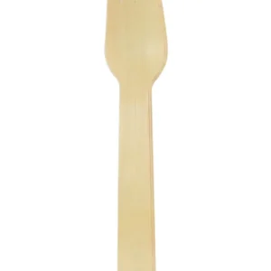 Fourchettes éco-friendly pour fête en bois naturel