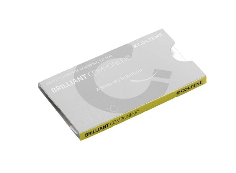 BRILLIANT COMPONEER® Bleach Translucent Größe M Verpackung mit Coltene-Logo.