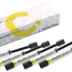 BRILLIANT EverGlow™ Eco Pack Spritzen A3/D3 mit Verpackung im Hintergrund
