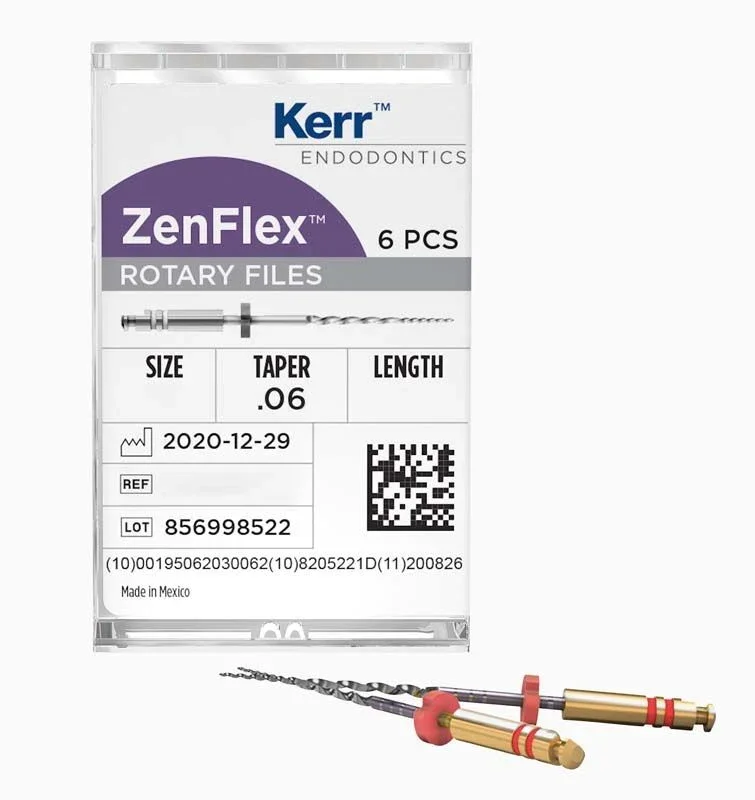 ZenFlex™ NiTi Rotary Feilen 21mm 50/.06 in Verpackung, 6 Stück.