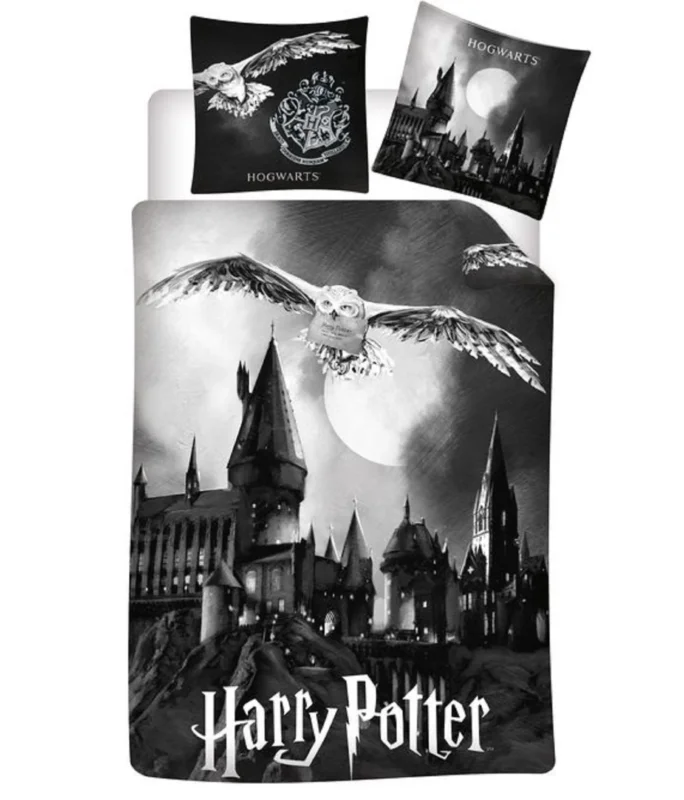 Harry Potter Flanell Wende Bettwäsche Hogwarts 2tlg 135 x 200 cm