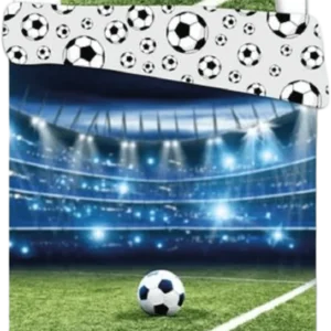 Bettwäsche Fußball Stadion 135 x 200 cm, 100 % Baumwolle