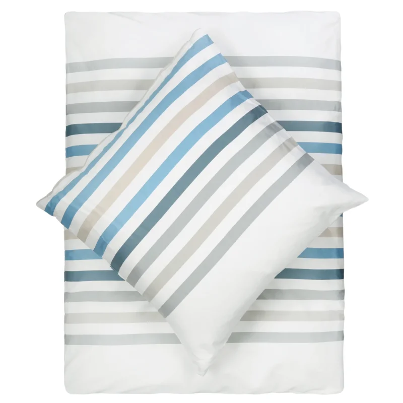 Living Dreams Bettwäsche Streifen-Satin Baumwolle