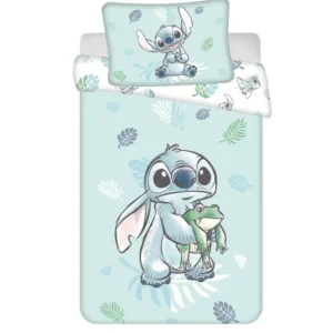 Lilo & Stitch Frosch Baby Bettwäsche Set 100x135 cm 100% Baumwolle Motiv