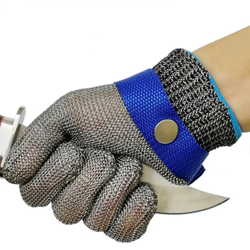 Brehn | Edelstahl Schnittschutzhandschuh, für Bekleidungszuschnitt, Fleischschnitt, aquatische Verarbeitung, Fischerei und tägliches Schneiden (1 Handschuh)