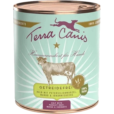 Menü Sensitive - getreidefrei - 800 g - Kalb mit Petersilienwurzel, Mango & Johannisbeere