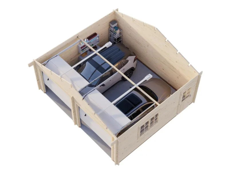 Palmako Roger 28,4 m2 mit Sektionaltor - Garage – Bild 3