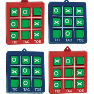 Accessoire piñata tic tac toe pour anniversaire rouge et bleu