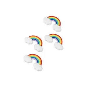 Arcs en ciel adhésifs en résine arc-en-ciel pour fête multicolore