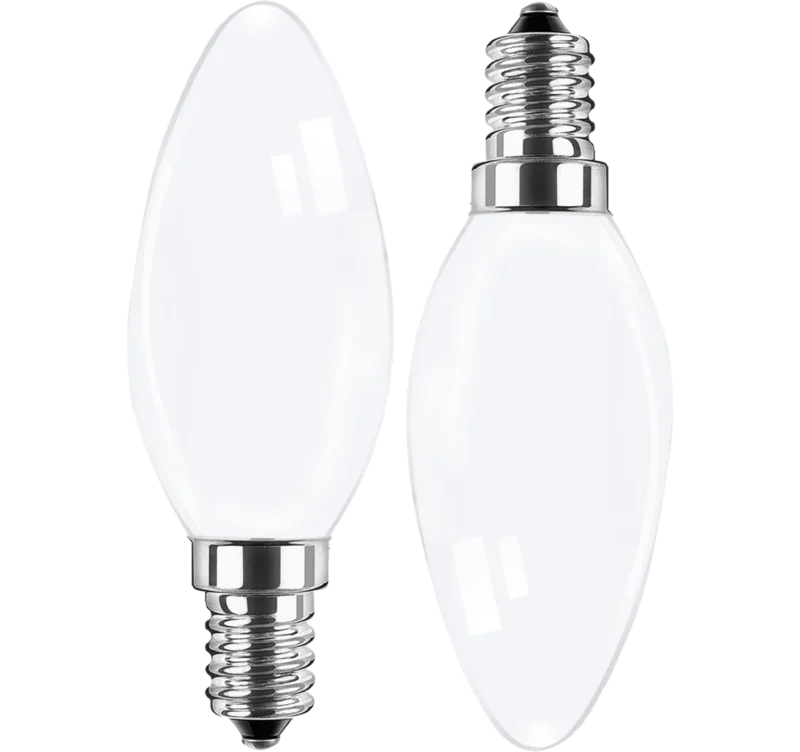 LED-E14 4W 470lm Kerze Fi. Opal DOPPELP.