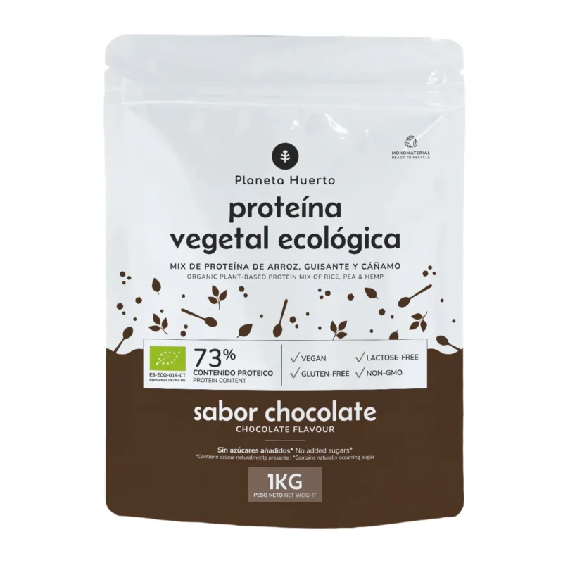 Proteína vegana ECO 73% chocolate Planeta Huerto 1Kg