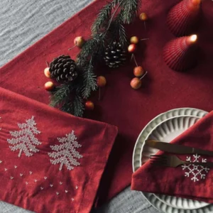 Tischläufer Rot Weihnachten - 40x140