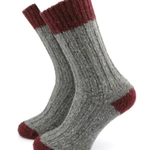 Herrensocken mit Fleckenmuster | Grau
