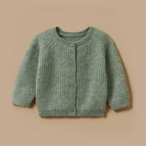 Cardigan aus Wolle und Mohair für Babys