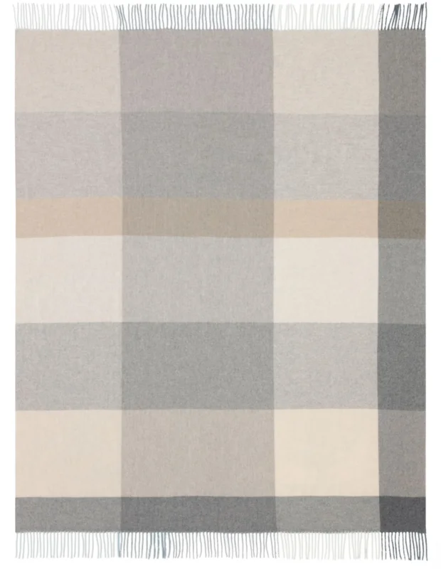 Biederlack Kaschmir-Plaid Pleasant 130x170 stone