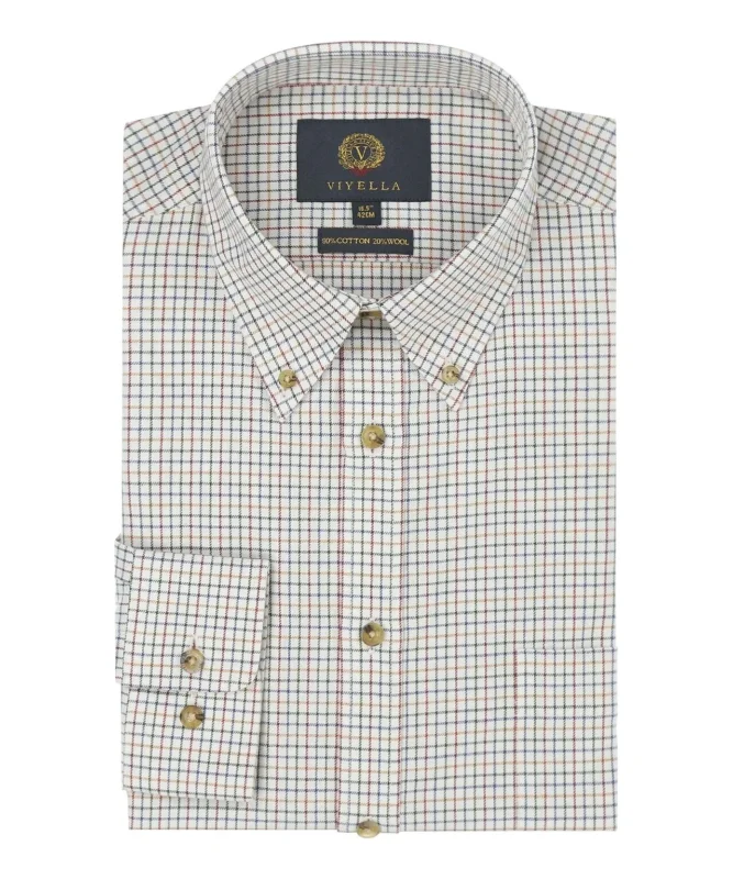 Shirt BD | Mini ruit Blauw/Rood/Groen/Oranje