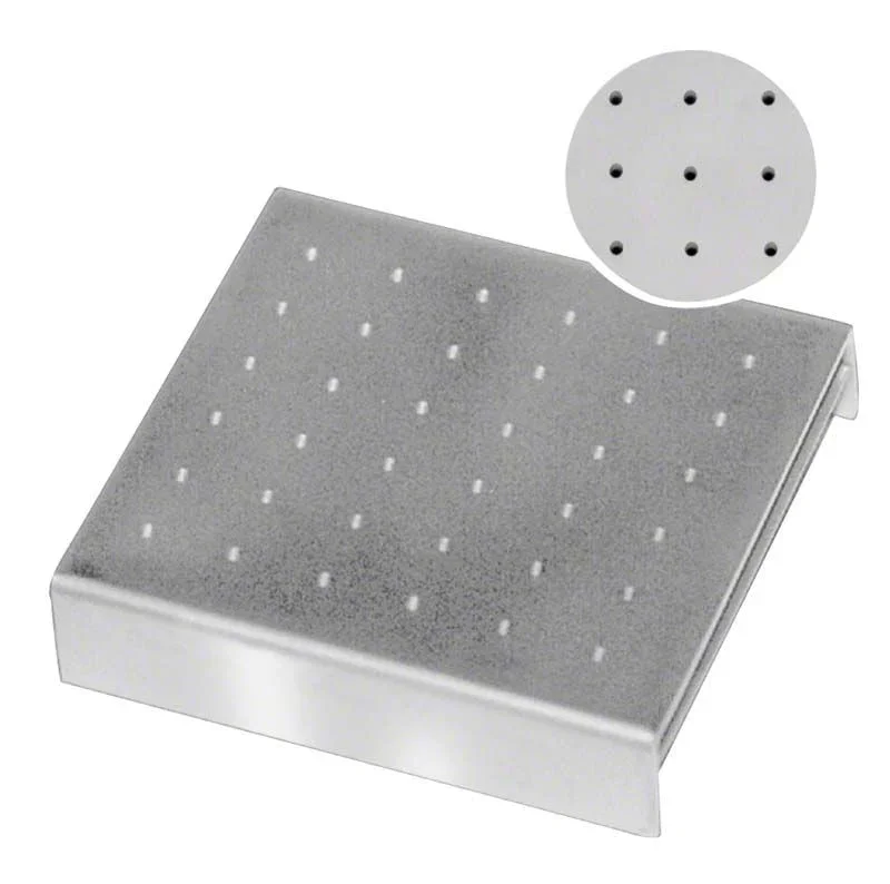 Bohrerständer für 84 Bohrer mit Löchern für 1,6 mm und 2,4 mm Durchmesser.