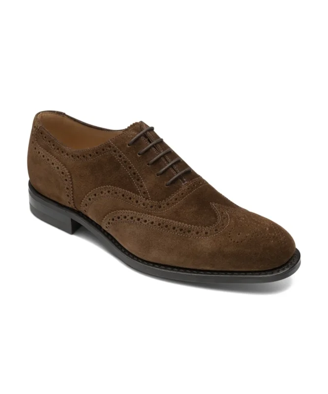 Loake 302 Full Brogue Wildleder | Braun