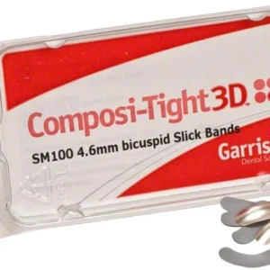 Composi-Tight Slick Bands prämolar, grau, 4,6mm in Verpackung.