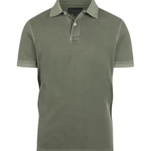 Polo Korte Mouw Garment Dyed | Olive