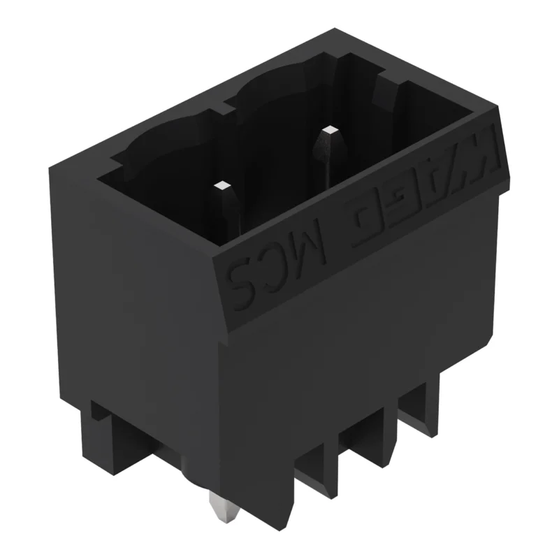 WAGO GmbH & Co. KG - Leiterplattensteckverbinder THR - Stiftleiste Lötstift 231 - 16#4050821042631 1,2x1,2,gerade,sw − 100 Stück