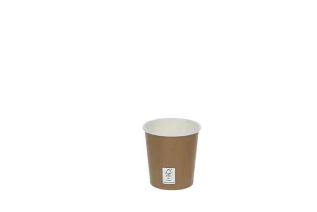 Coffee Cup 120cc 4oz Ø6,3cm kraft Brown FSC®Mix (1.000 pcs)