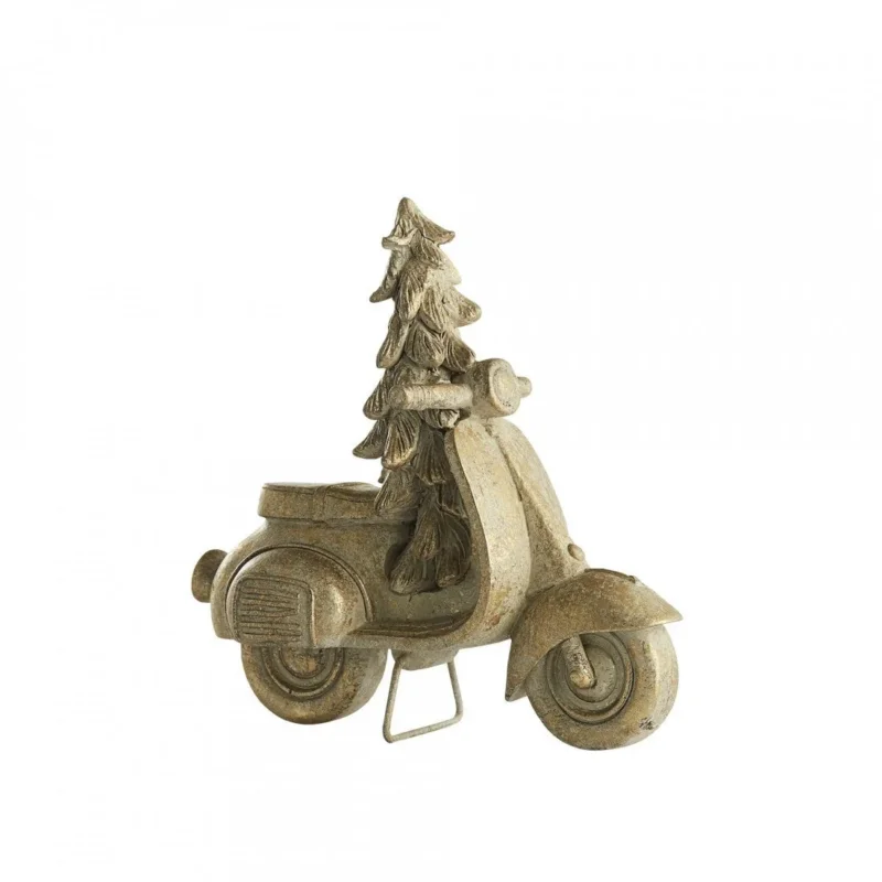 Serafina Scooter H15cm antik Lichtgold