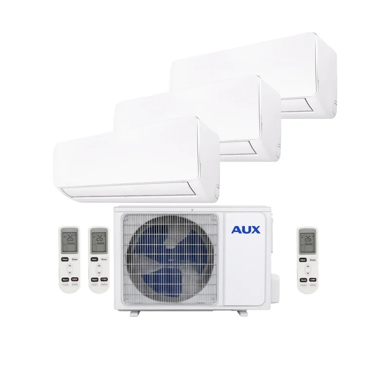 AUX - Premium Multi-Split Klimaanlage – 3 x Wandgerät + 1 Außengerät – inkl. WiFi