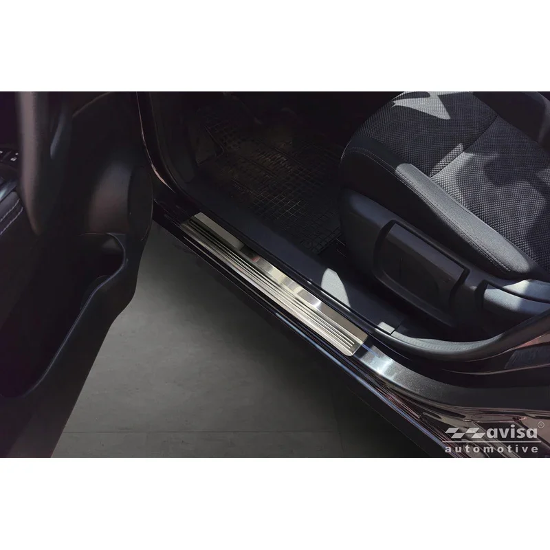Avisa, Einstiegsleisten, 'Lines', Edelstahl, 4 Stk, passend für Nissan Qashqai II (2013-2020)
