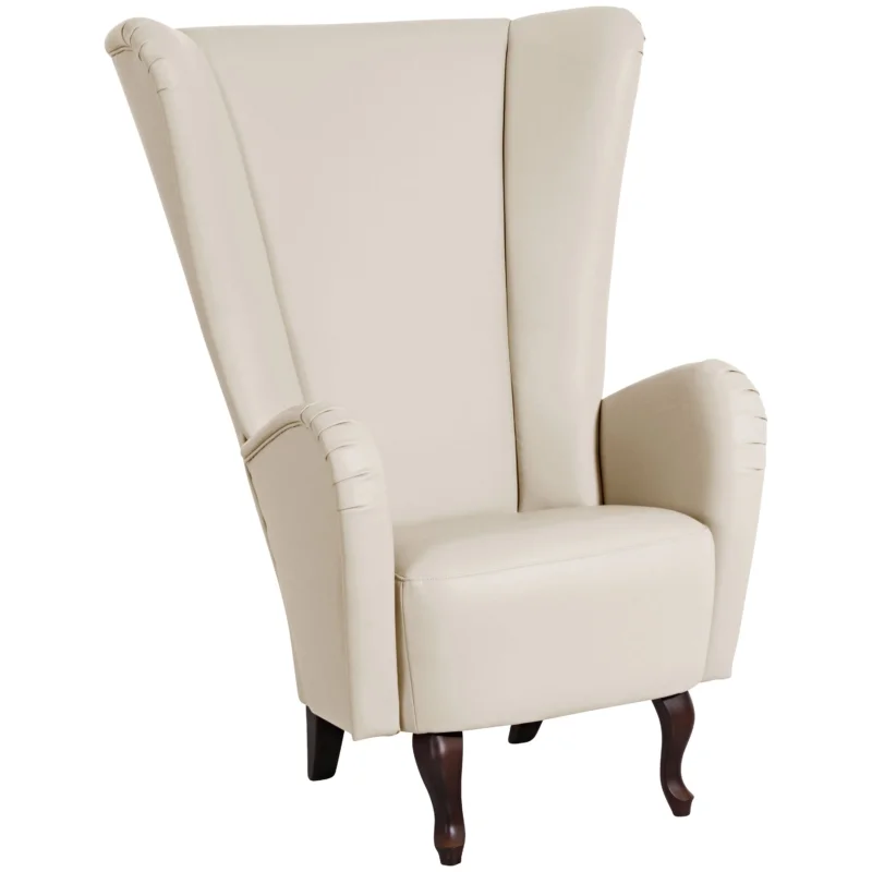 Max Winzer Aurora Hochlehnsessel – Kunstleder beige