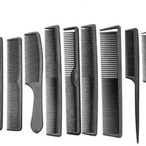 9-teiliges Carbon Fiber Anti Statischer Hitzebeständiger Friseur