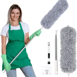 Teleskop Staubwedel Extra lang Mikrofaser Stange Set