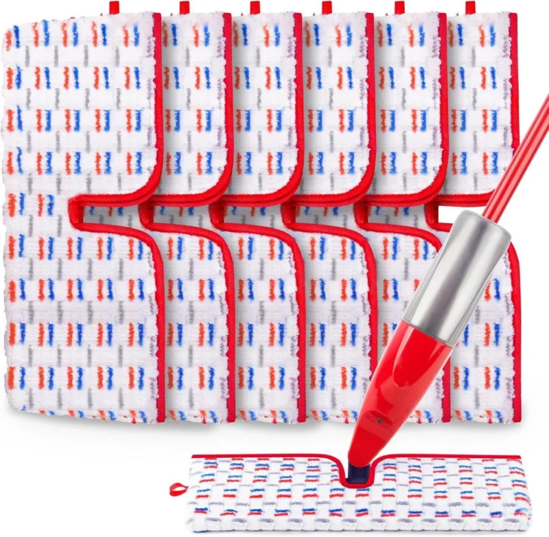 6er Pack Mikrofaser Mopp Pads für Vileda Spraymop - Wiederverwendbare
