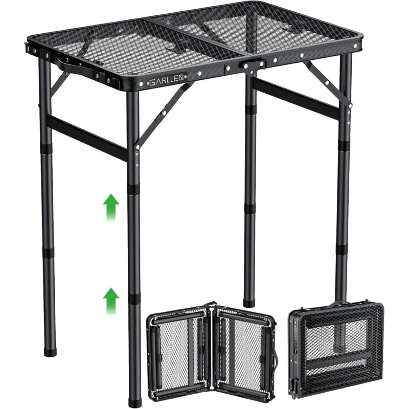Klapptisch Camping höhenverstellbar 58x40cm, leicht & robust