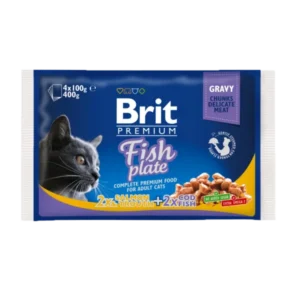 BRIT Premium Cat Fish Plate 4 x 100 g