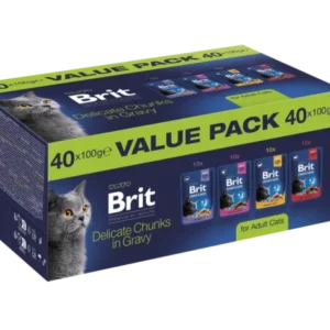 BRIT Premium Cat Adult Value Pack 40 x 100 g