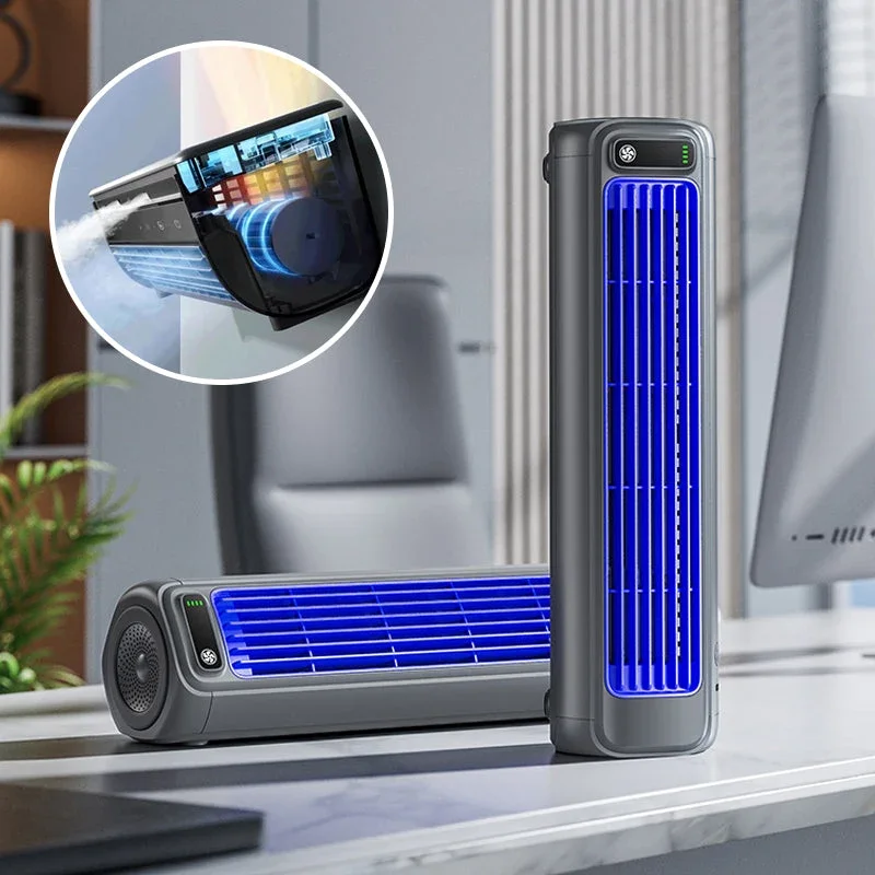 Tragbarer Klimaventilator mit Wandhalterung