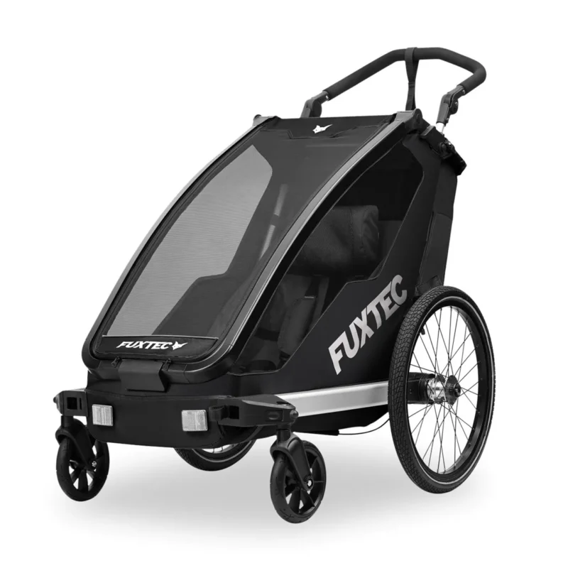 Bild 1 B-WARE FUXTEC Fahrradanhänger FX-FA1S/Einsitzer Grau