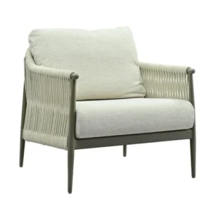 Zeo Living Loungesessel "Tango" taupe/natur