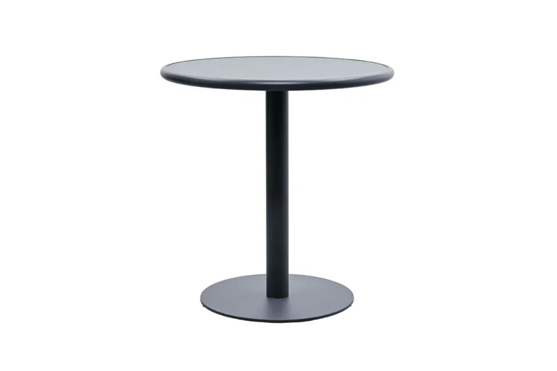 Zeo Living Bistrotisch "Hall" 70cm Aluminium anthrazit