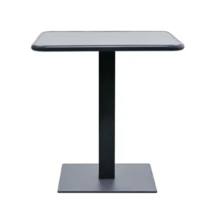 Zeo Living Bistrotisch Aluminium "Hall" 70 x 70cm anthrazit