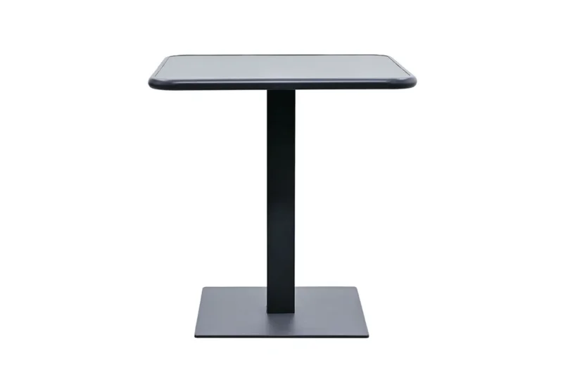 Zeo Living Bistrotisch Aluminium "Hall" 70 x 70cm anthrazit