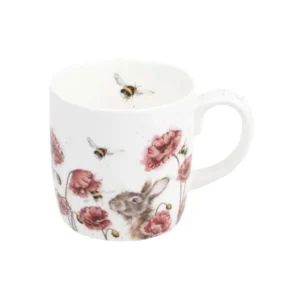 Hasen & Mohnblumen Tasse "Let it Bee" von Wrendale Designs